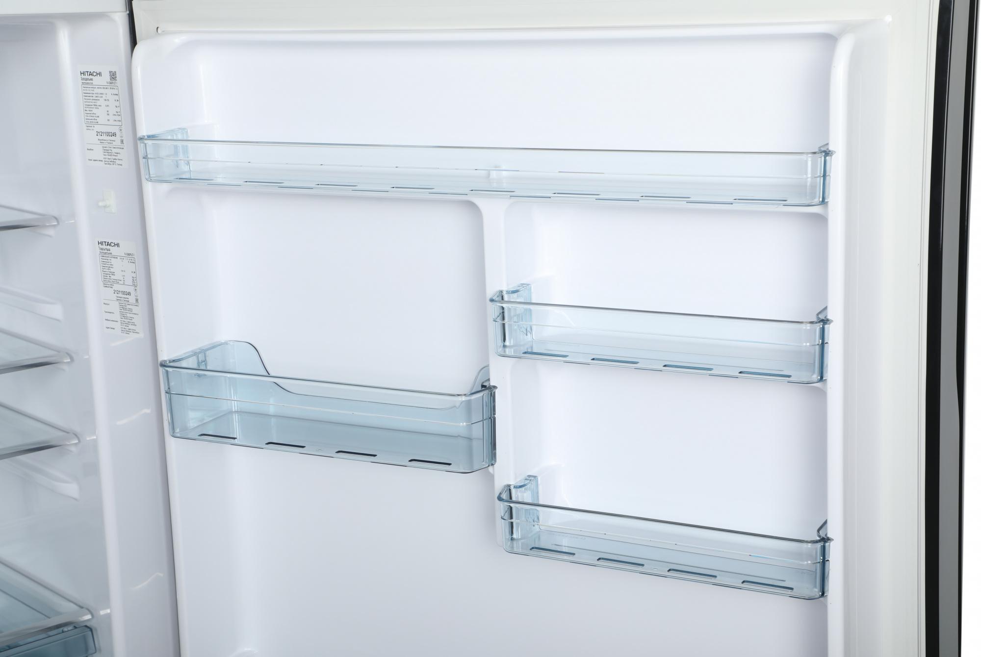 Холодильник Hitachi R-VG660PUC7-1 GBK черный стекло