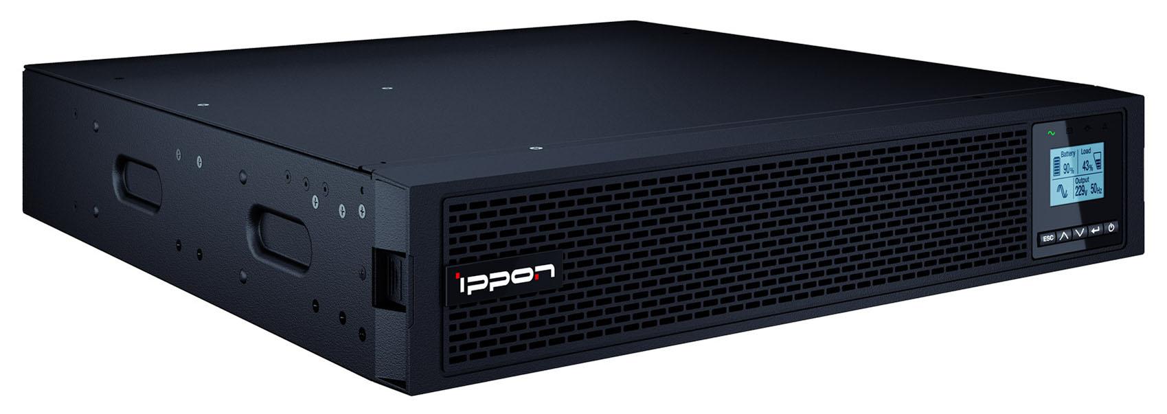 Источник бесперебойного питания Ippon Innova RT II 1000 черный (1398359)