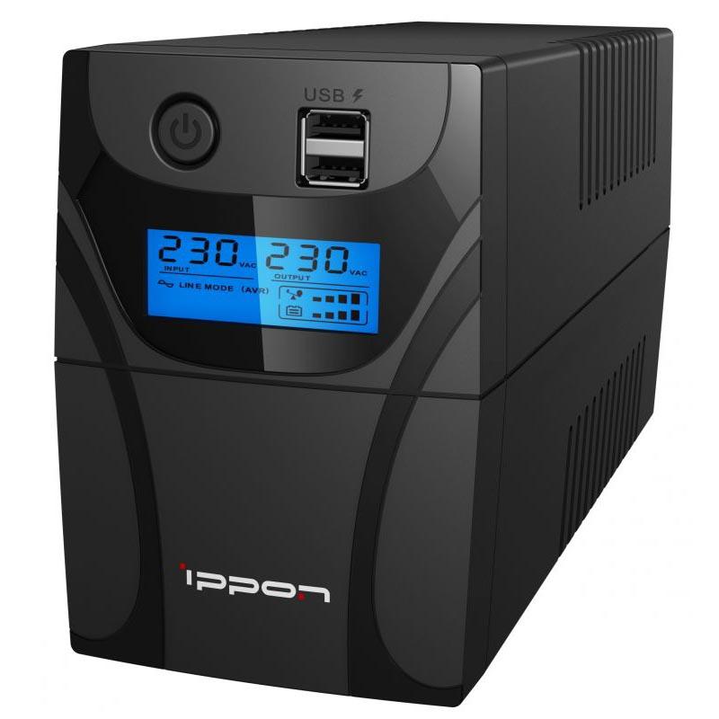 Источник бесперебойного питания Ippon Back Power Pro II 500 черный (1030299)