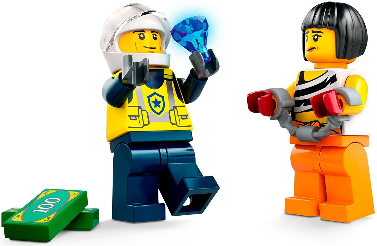 Конструктор Lego City Погоня на полицейской машине и маслкаре (60415)