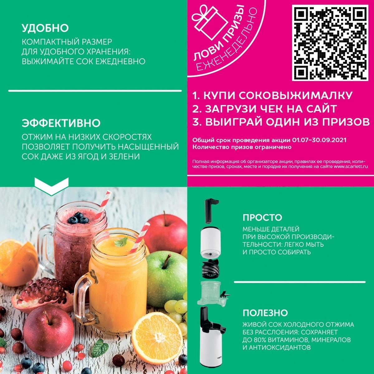 Соковыжималка Scarlett SC-JE50S59