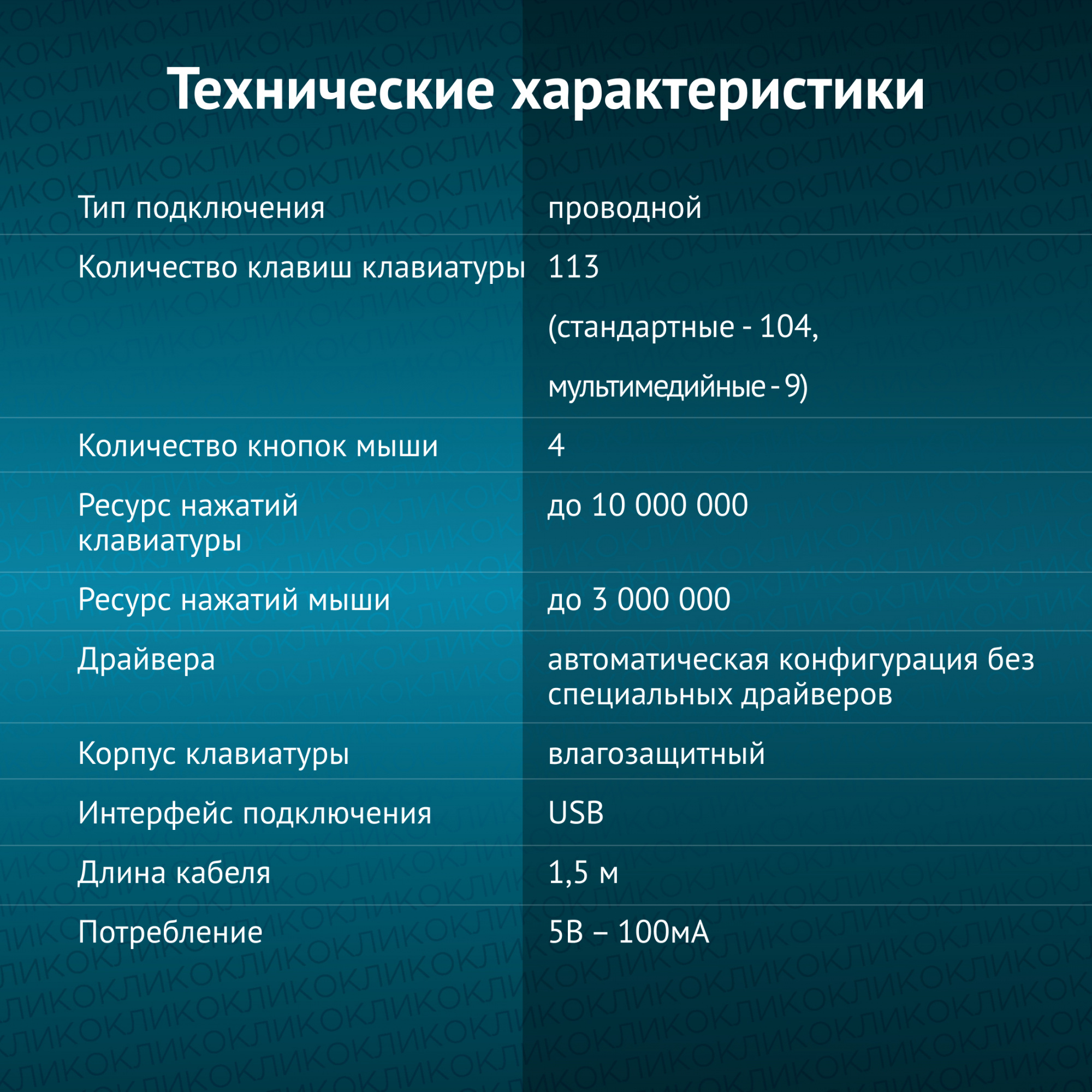 Набор периферии Oklick S650 черный (1875246)