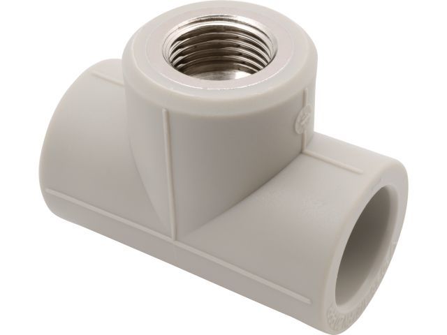 Тройник ПП комб. вн. 25х1/2", сер. FV Plast (Под заказ кратно коробкам)