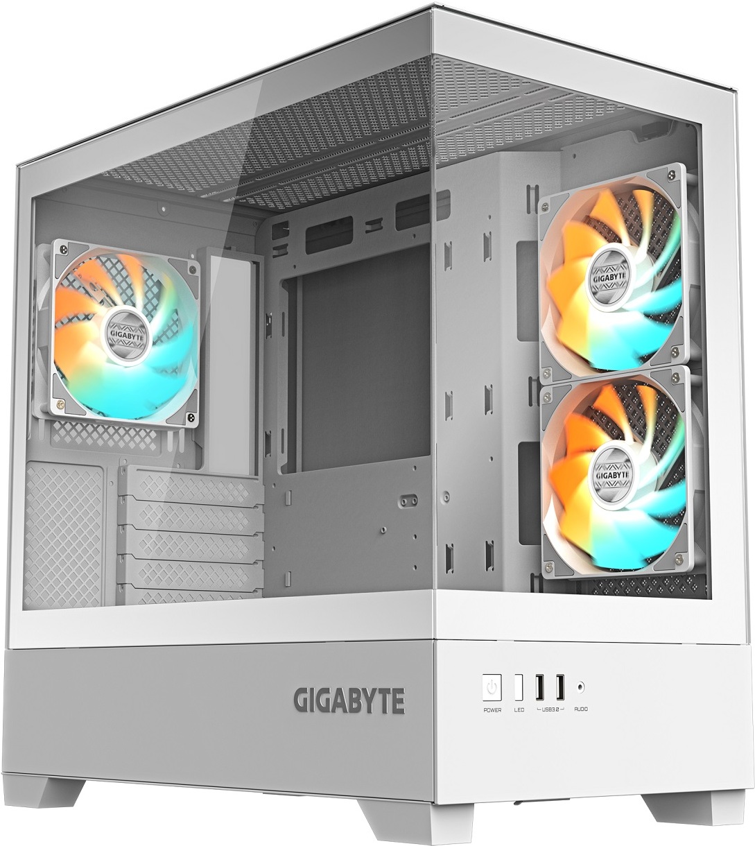 Корпус Gigabyte C201 Panoramic Ice mATX без БП (GB-C201PI)