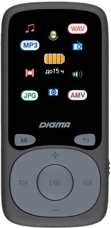 MP3-плеер Digma B4 8Gb черный (B4BK)