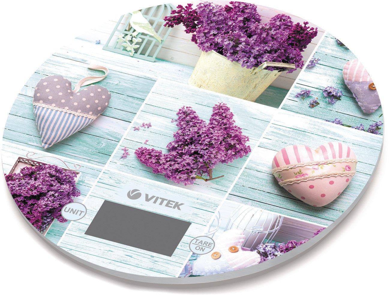 Кухонные весы Vitek VT-2426 Lilac/Illustration