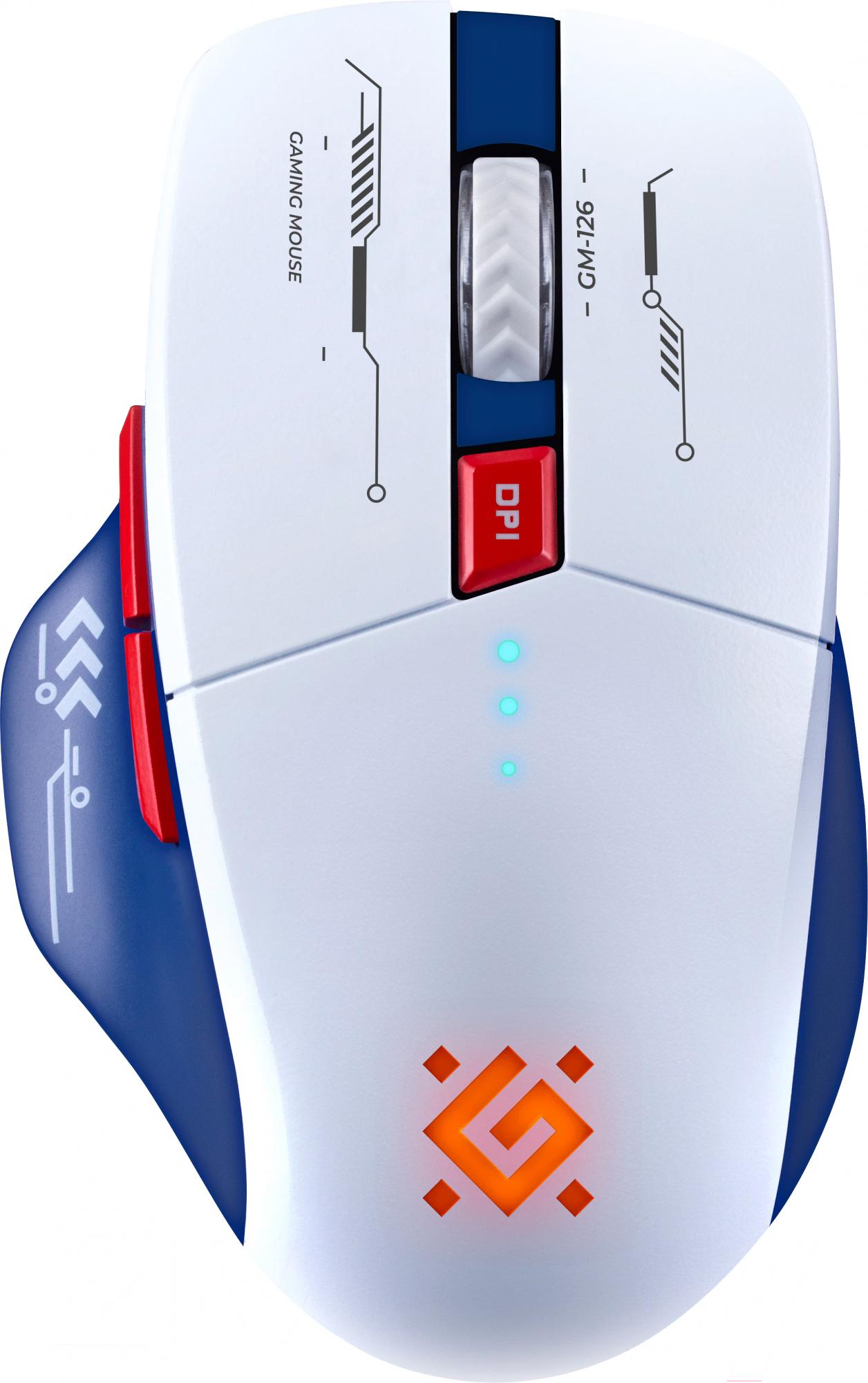 Мышь Defender Tisa GM-126 Whte/Blue (52126)