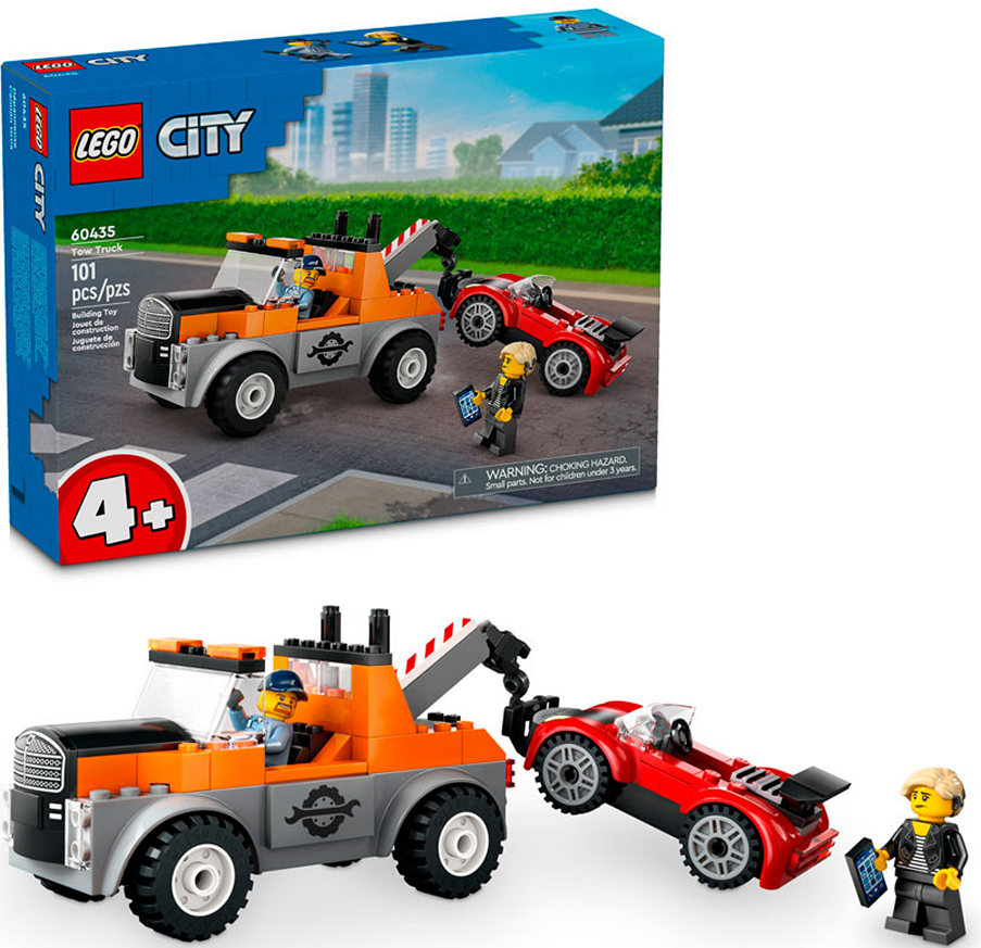 Конструктор Lego City Эвакуатор и ремонт спортивных автобилей (60435)
