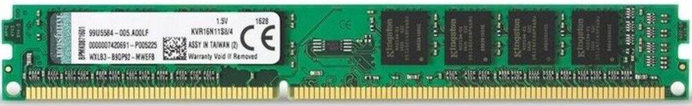 Оперативная память Kingston ValueRAM 4GB DDR3 PC3-12800 (KVR16N11S8/4WP)