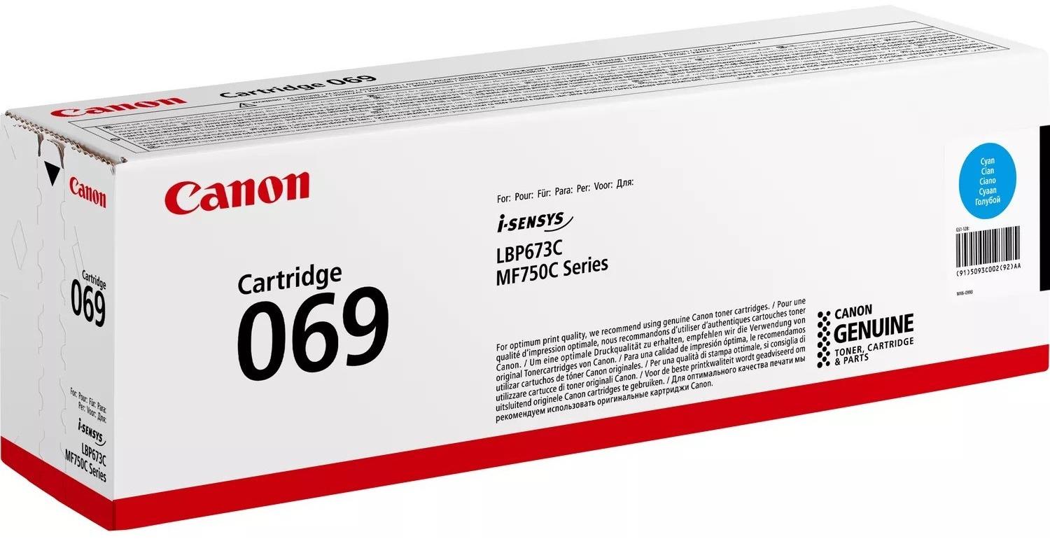 Картридж Canon 069C голубой (5093C002)