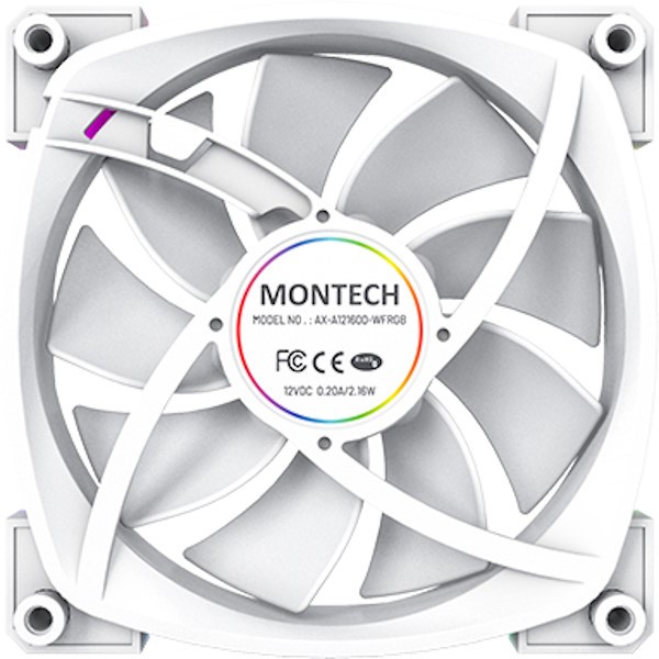 Кулер для процессора Montech AX120 PWM белый