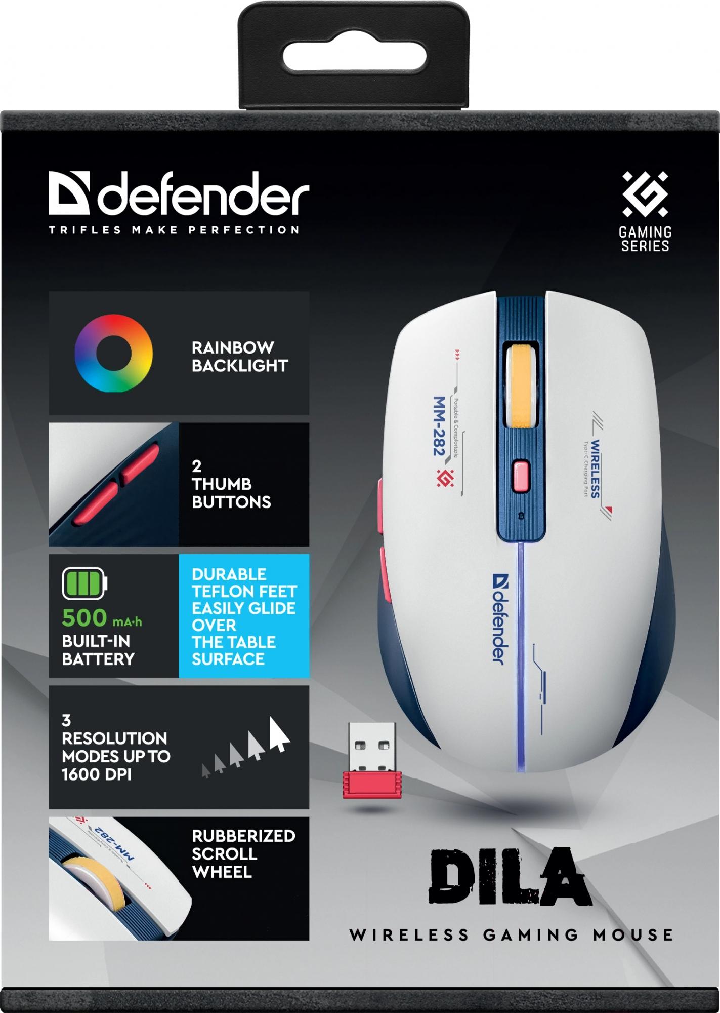 Мышь Defender Gaming Dila MM-282 (52282)