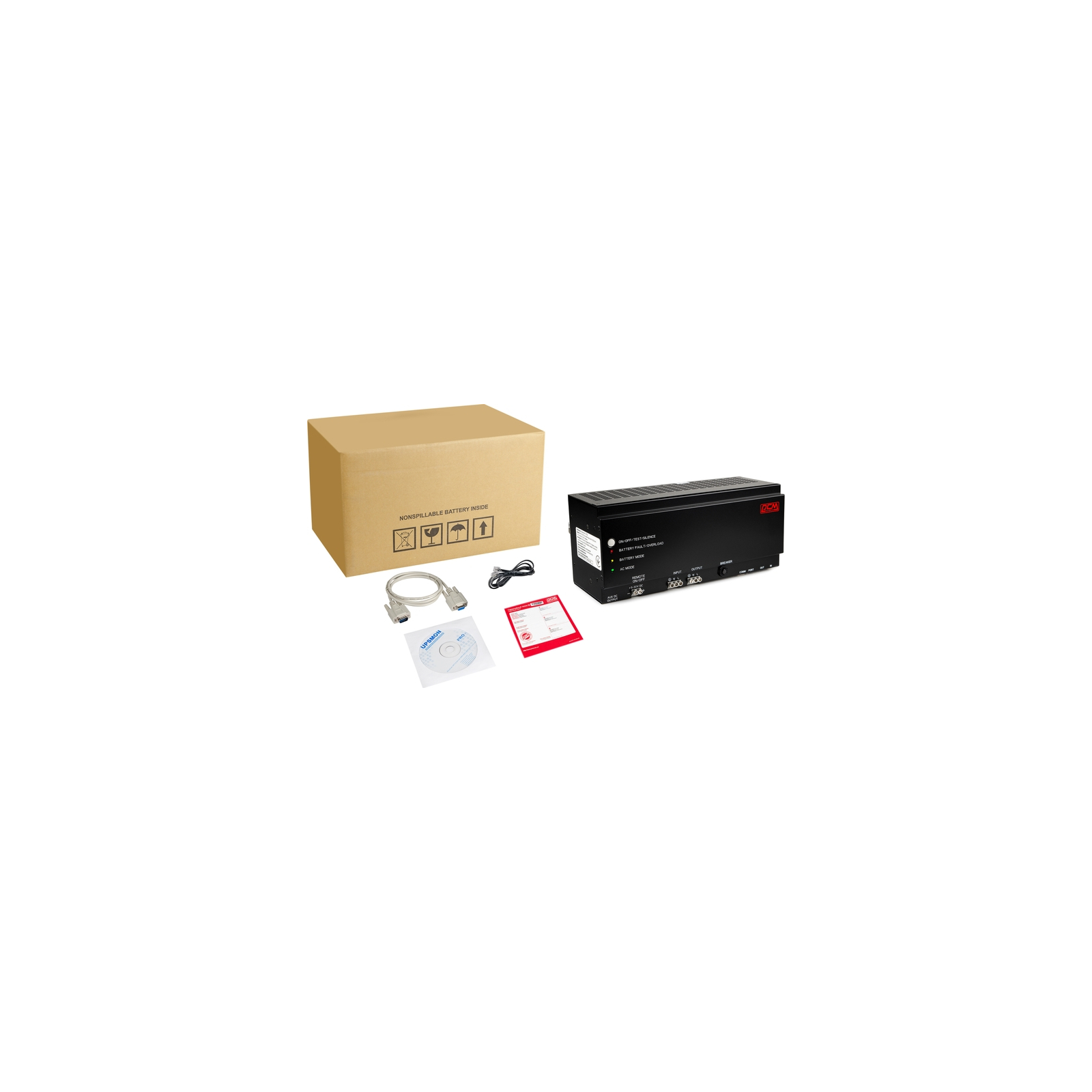 Источник бесперебойного питания PowerCom DRU-500 Gen2 черный
