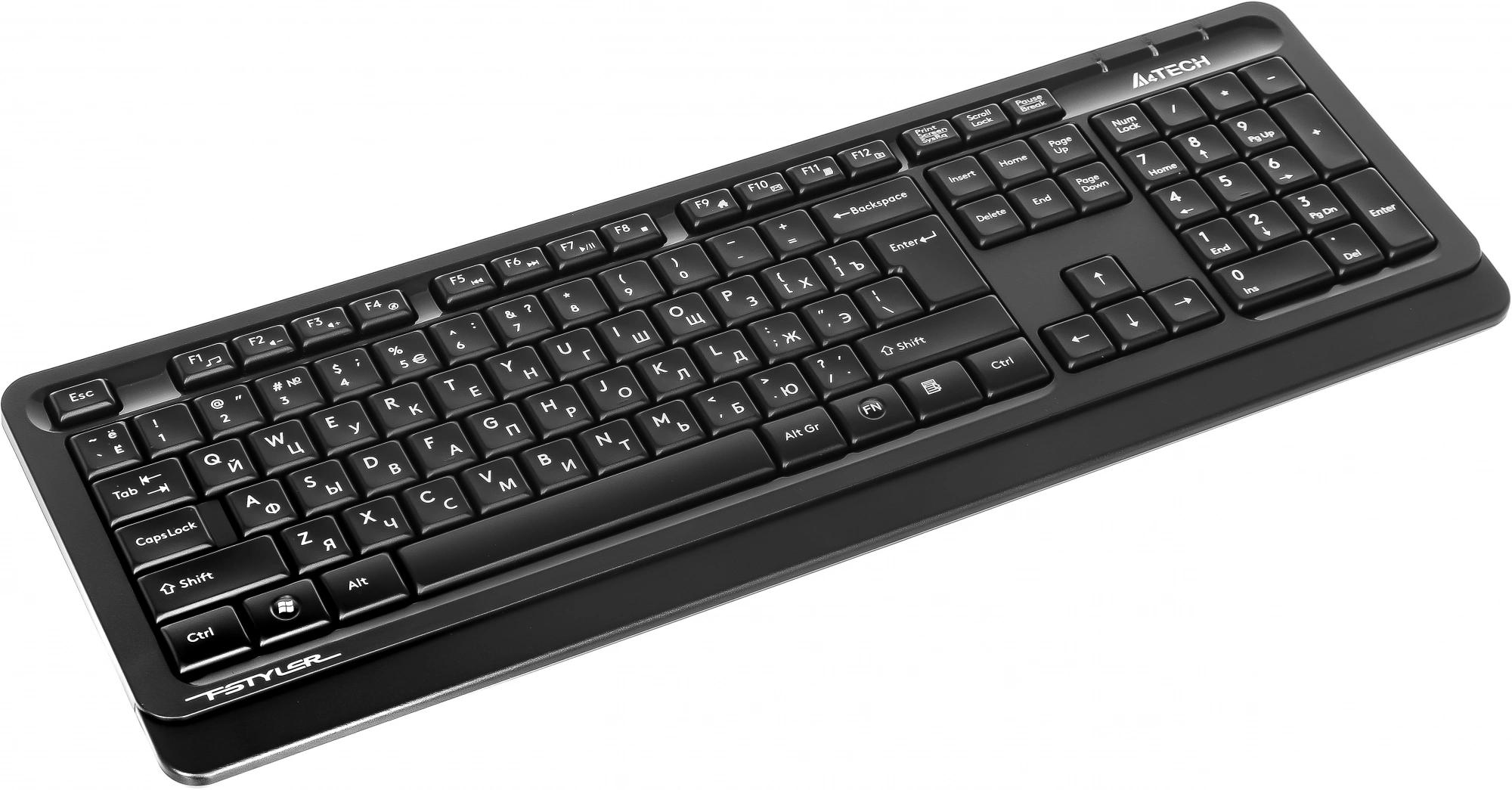 Набор периферии A4Tech Fstyler FG1012 черный/серый