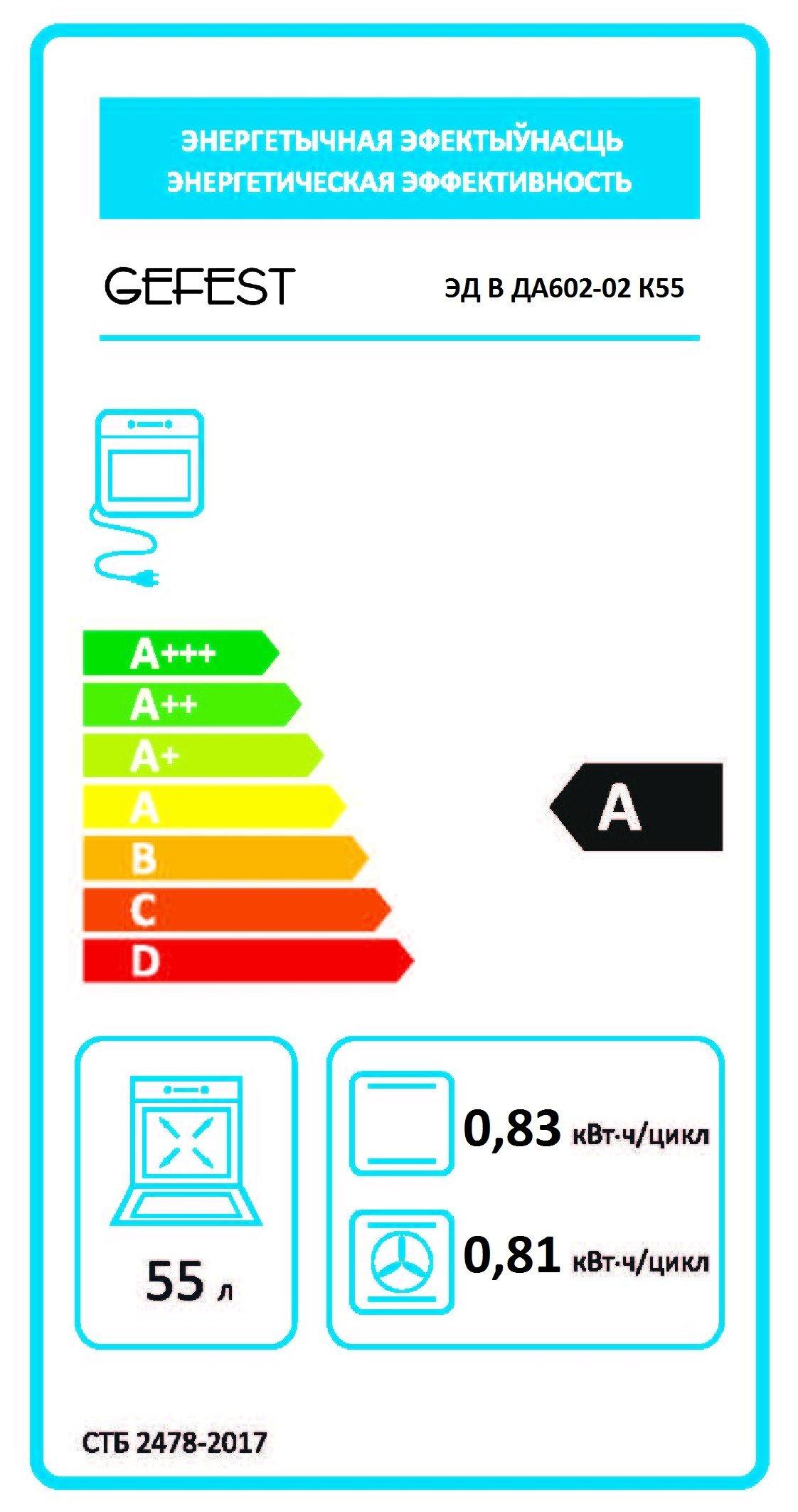 Духовой шкаф Gefest 602-02 К55