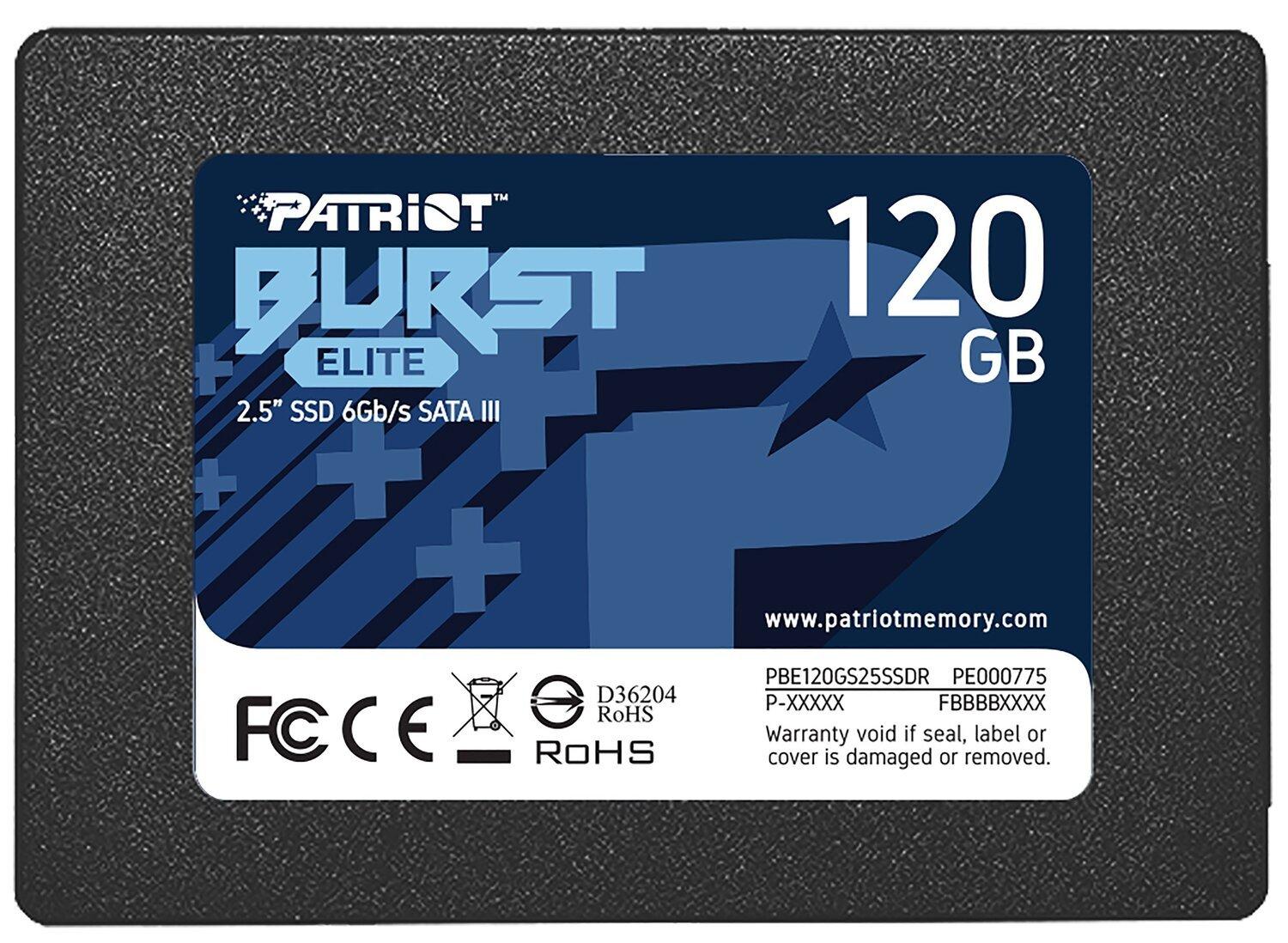 SSD диск Patriot 120GB PBE120GS25SSDR