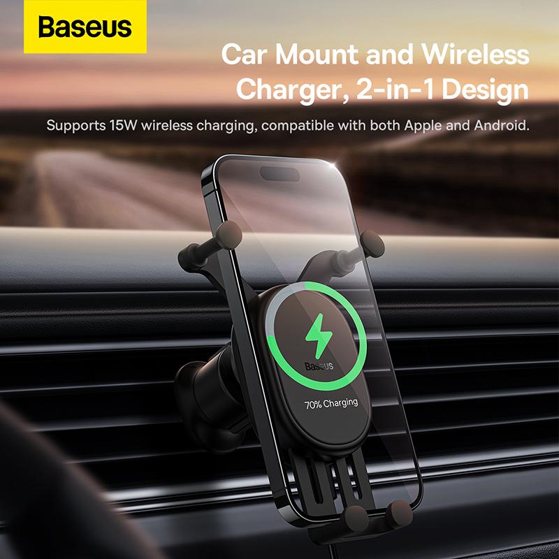 Держатель для смартфона Baseus Stable Pro Black (SUWX030001)