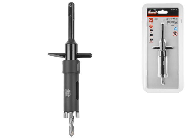 Коронка алмазная d 25мм железобетон GEPARD (GP2079-25) (безударная)