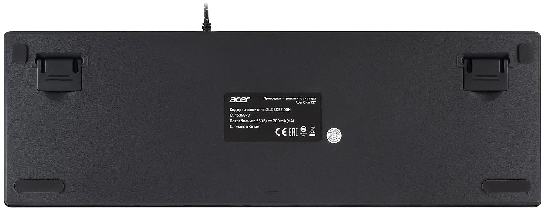 Клавиатура Acer OKW127 черный (ZL.KBDEE.00H)