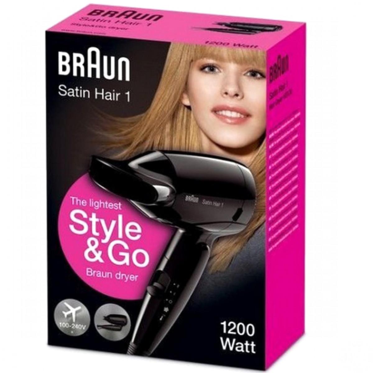 Фен Braun Satin Hair 1 черный (HD130)