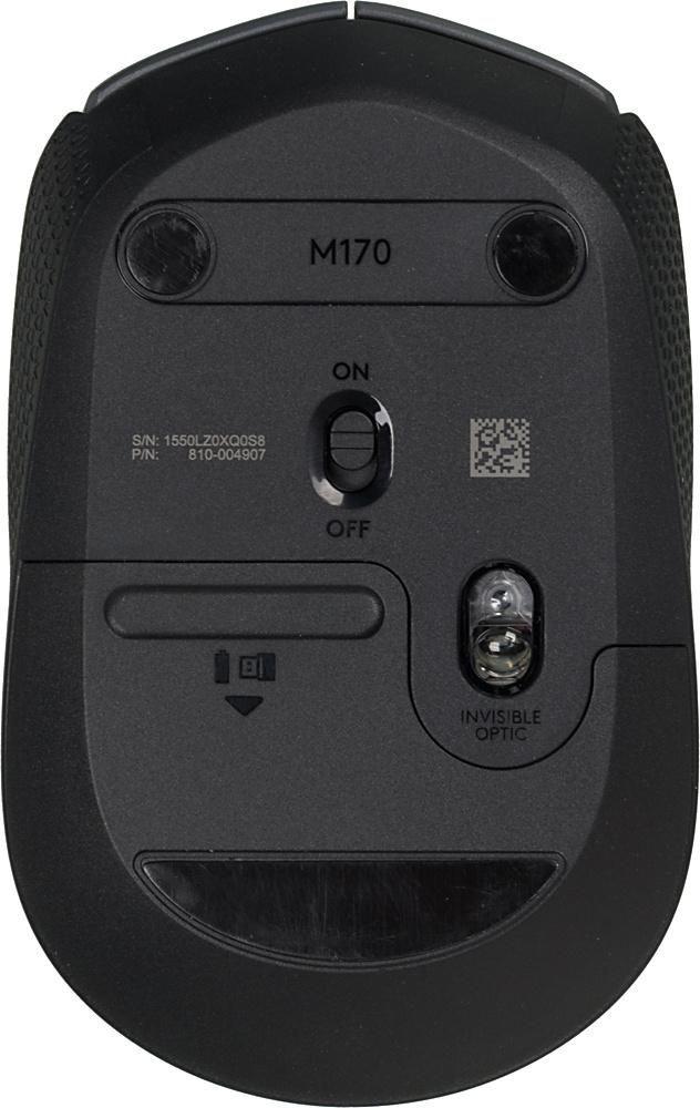 Мышь Logitech M170 серый/черный оптическая (910-004642)