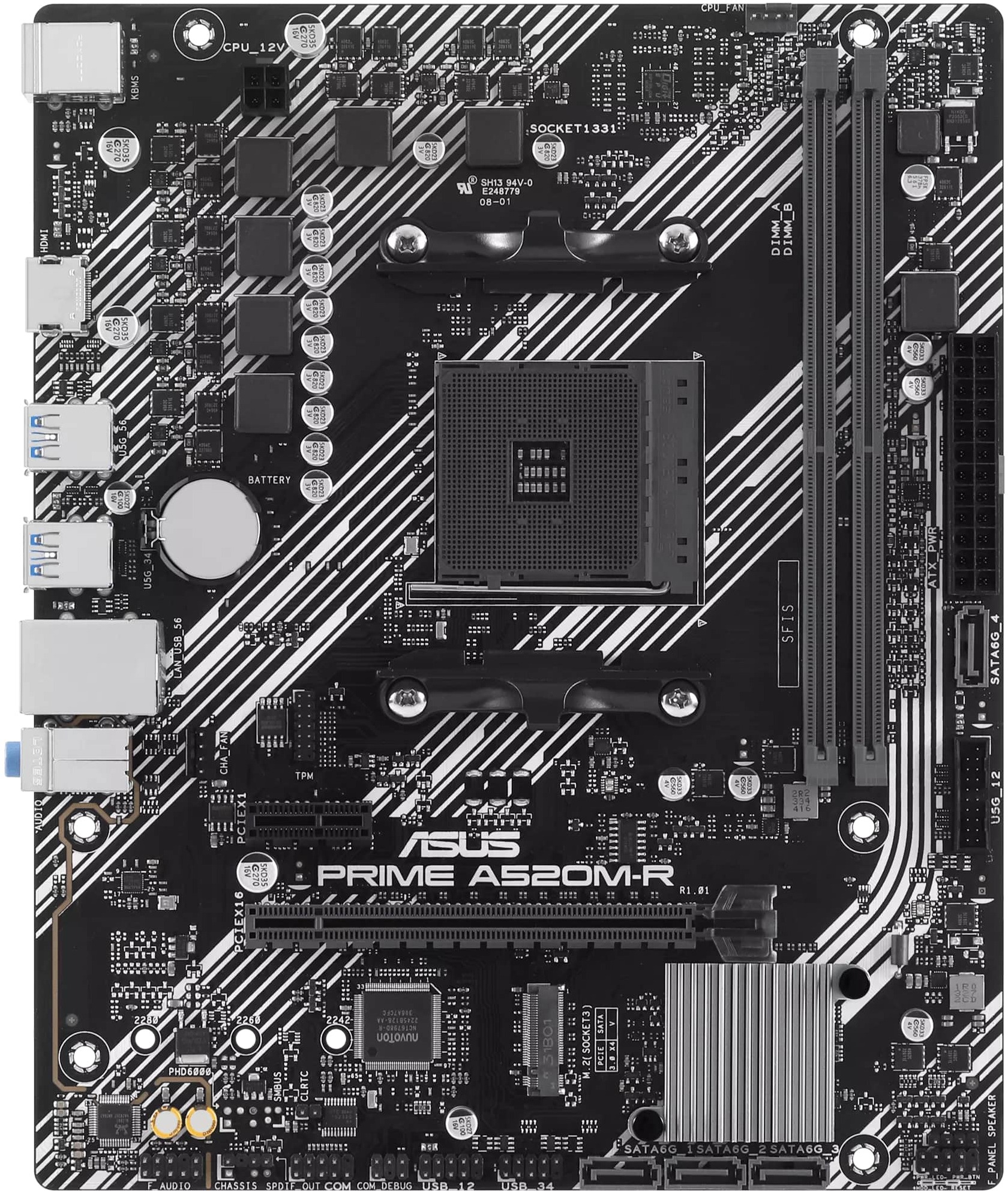 Материнская плата ASUS Prime A520M-R (90MB1H60-M0EAY0)