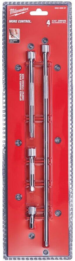 Набор удлинителей для головок Milwaukee 1/4" 4 предмета (4932480637)