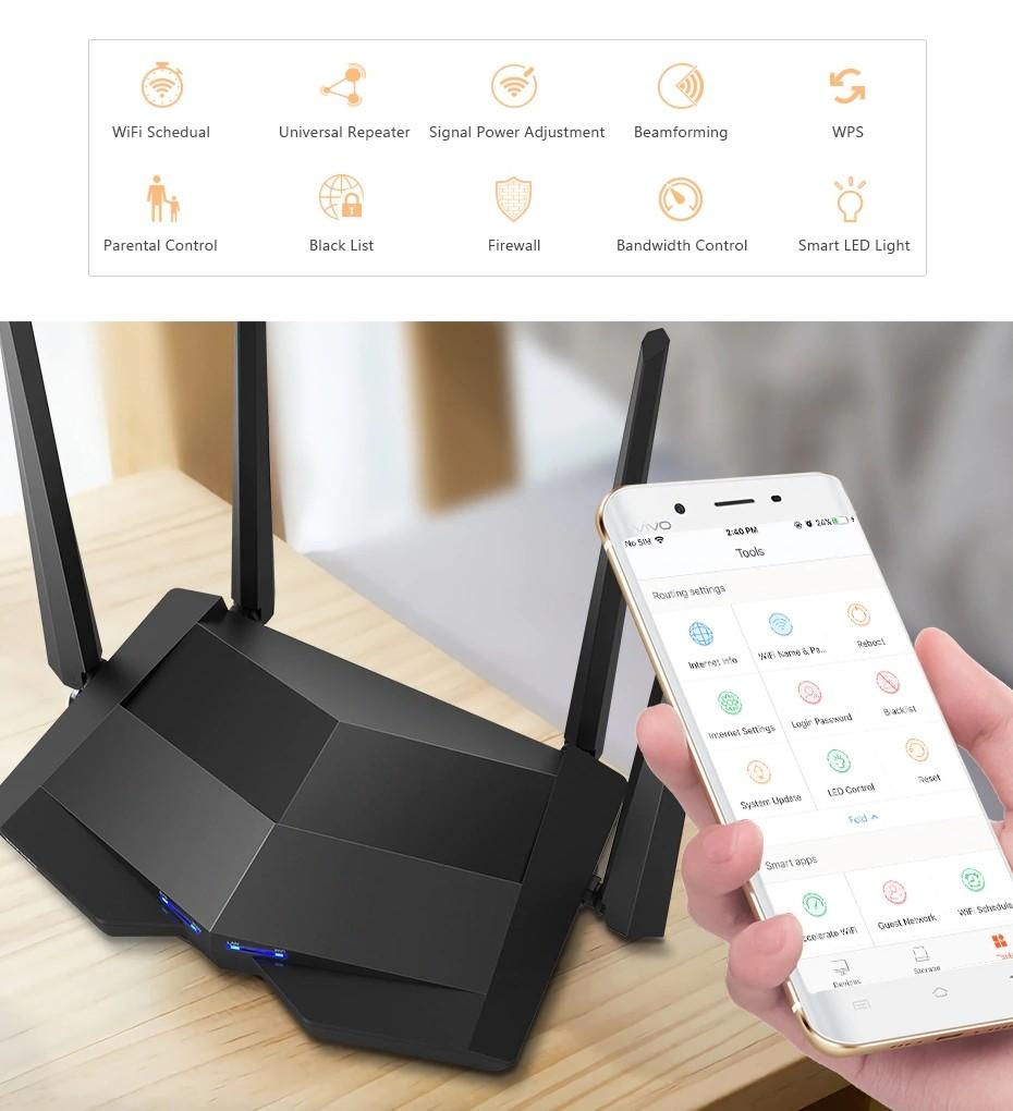 Беспроводной маршрутизатор Tenda 1200MBPS AC10