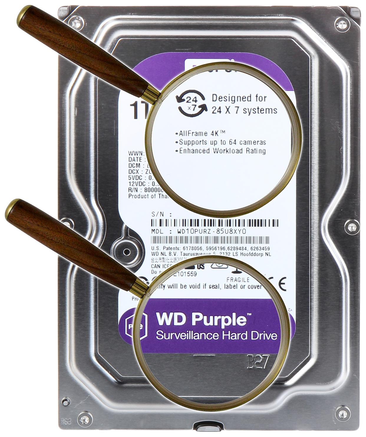 Жесткий диск WD 1TB WD10PURZ