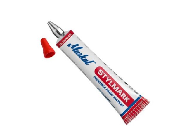 Маркер промышл. перманентный с шариковым наконечником MARKAL STYLMARK КРАСНЫЙ (Толщина линии 3 мм. Цвет красный)