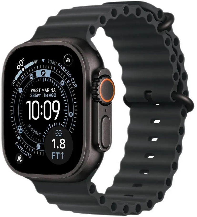 Умные часы Apple Watch Ultra 3 49mm GPS + Cellular Black Titanium Case Black Ocean Band A3281 (MF0J4ZP/A)