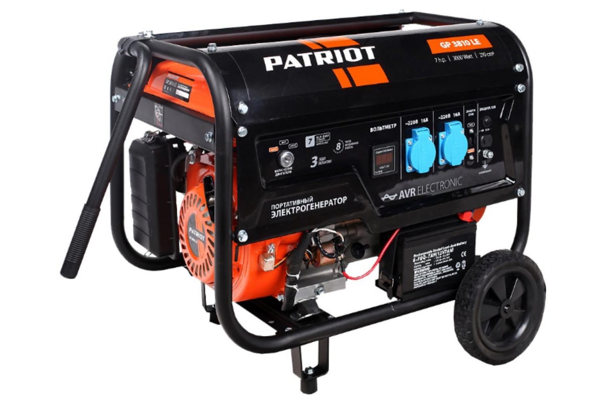 Генератор Patriot GP 3810 LE (474101550)