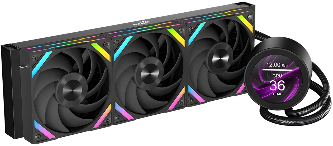 Система жидкостного охлаждения для процессора Sama Q70 BK черный (Q70-BKWAYNO3-G)