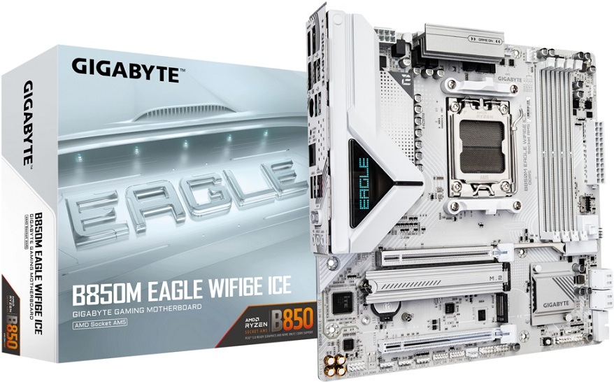 Материнская плата Gigabyte B850M Eagle WIFI6E Ice (rev. 1.0)