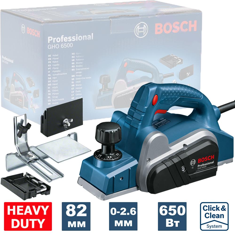 Электрорубанок Bosch GHO 6500 Professional (0.601.596.000)