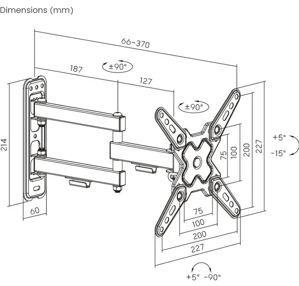 Кронштейн Roome LDA40-223-R