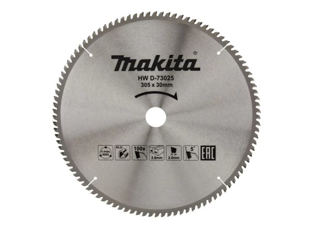 Диск пильный 305х30x2/2,8 мм 100 зуб. по алюминию MAKITA