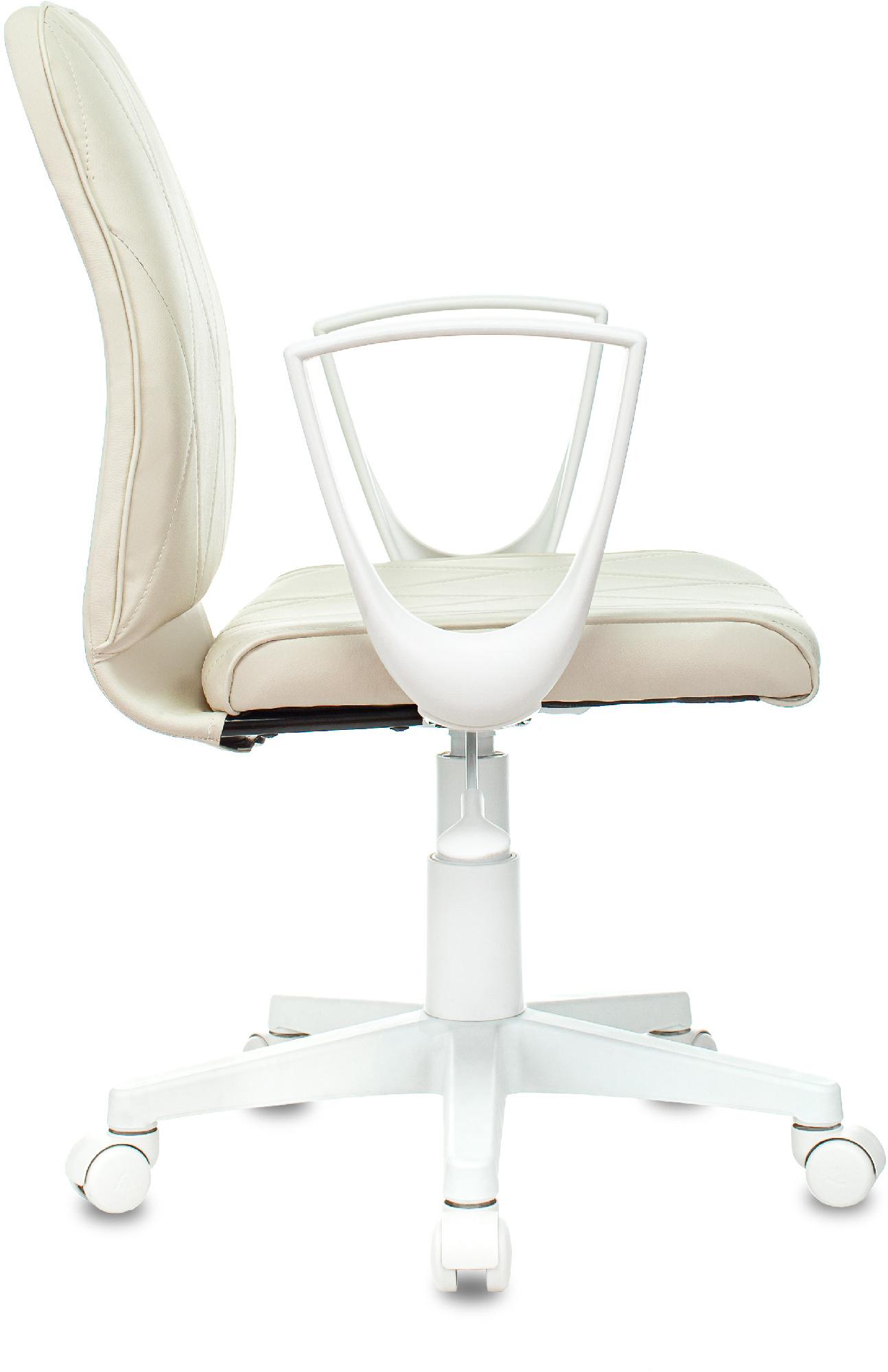 Офисное кресло Бюрократ CH-W327/OR-10 слоновая кость/белый