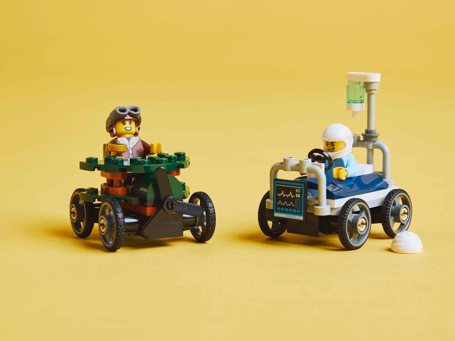 Конструктор Lego City Гоночный набор: Самолет против больничной койки (60459)