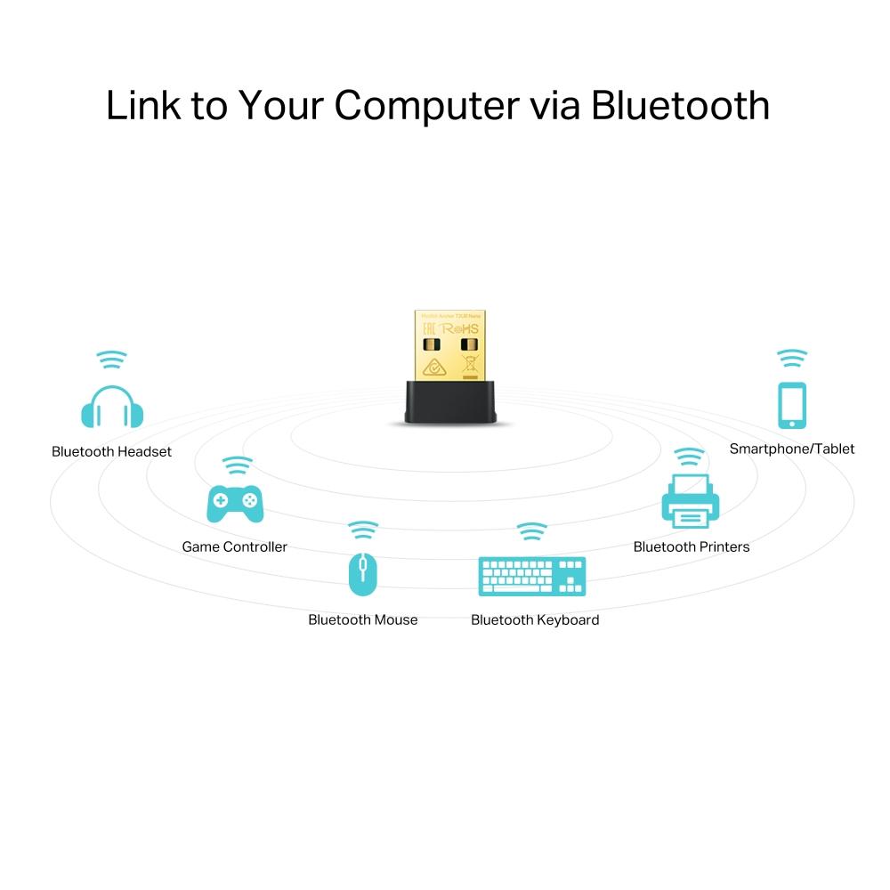 Wi-Fi/Bluetooth адаптер TP-Link Archer T2UB Nano черный