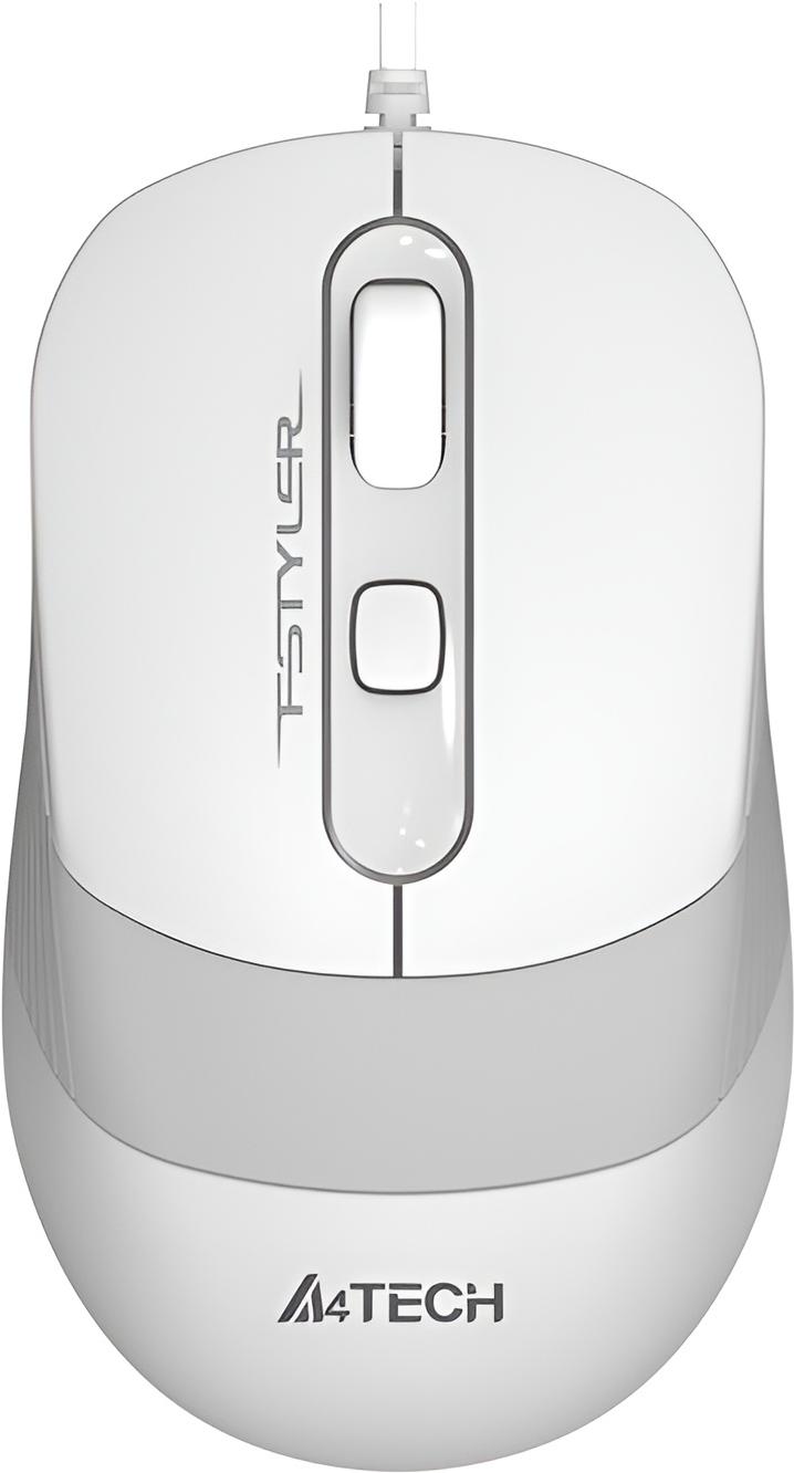 Мышь A4Tech Fstyler FM10 белый/серый
