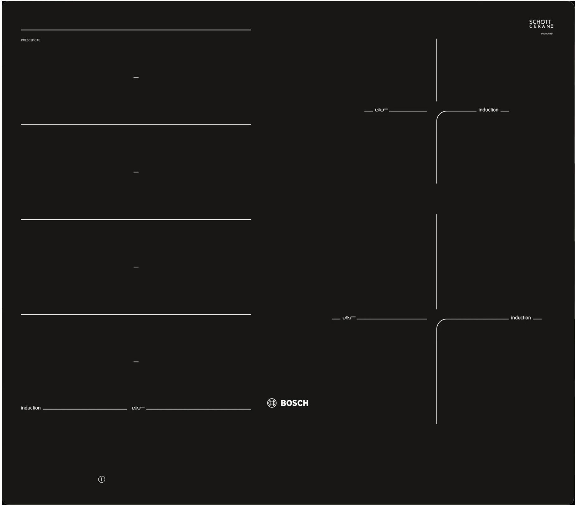 Варочная панель Bosch PXE601DC1E черный