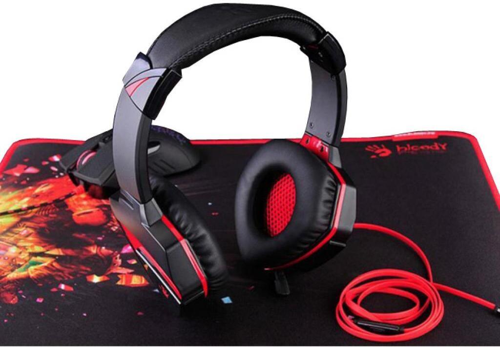 Наушники A4Tech Bloody G500 черный/красный