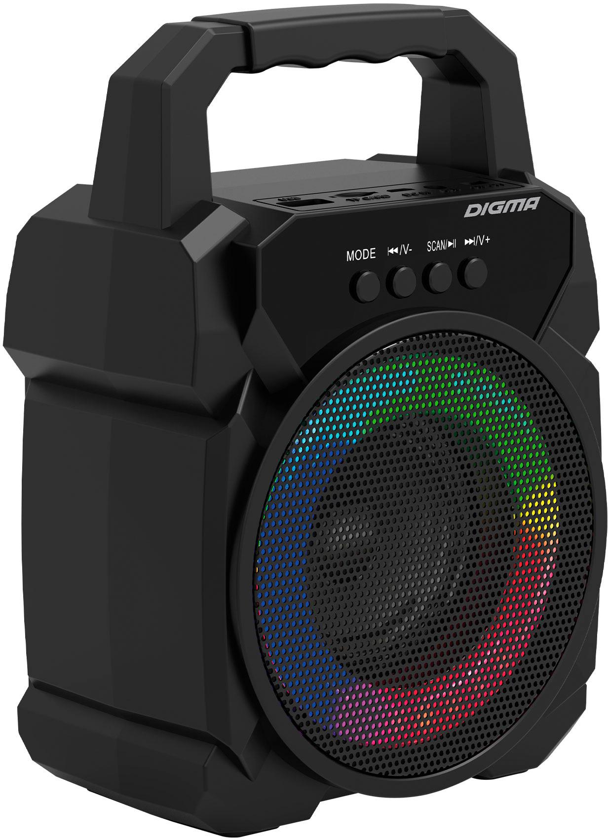 Портативная колонка Digma D-PS1500 черный