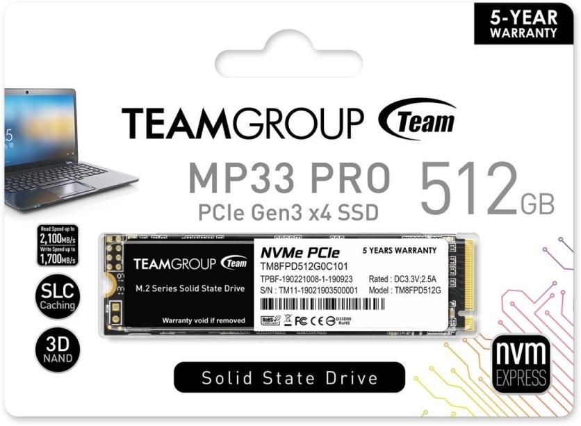 SSD диск Team Group MP33 PRO 512GB (TM8FPD512G0C101)