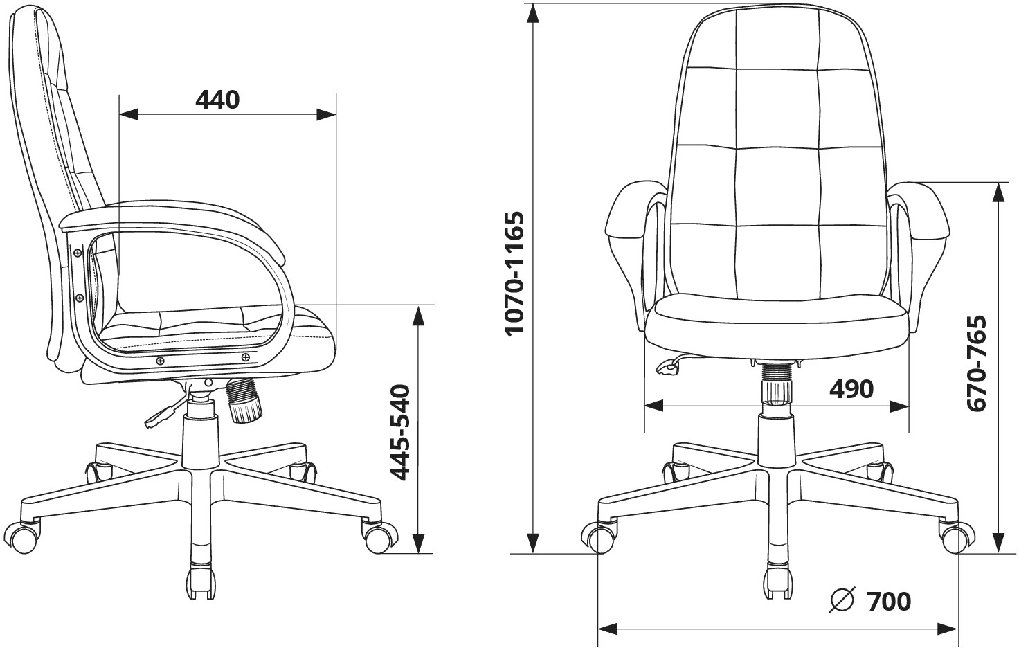 Офисное кресло Бюрократ CH 002 Fabric серый 3C1 (CH 002 3C1)