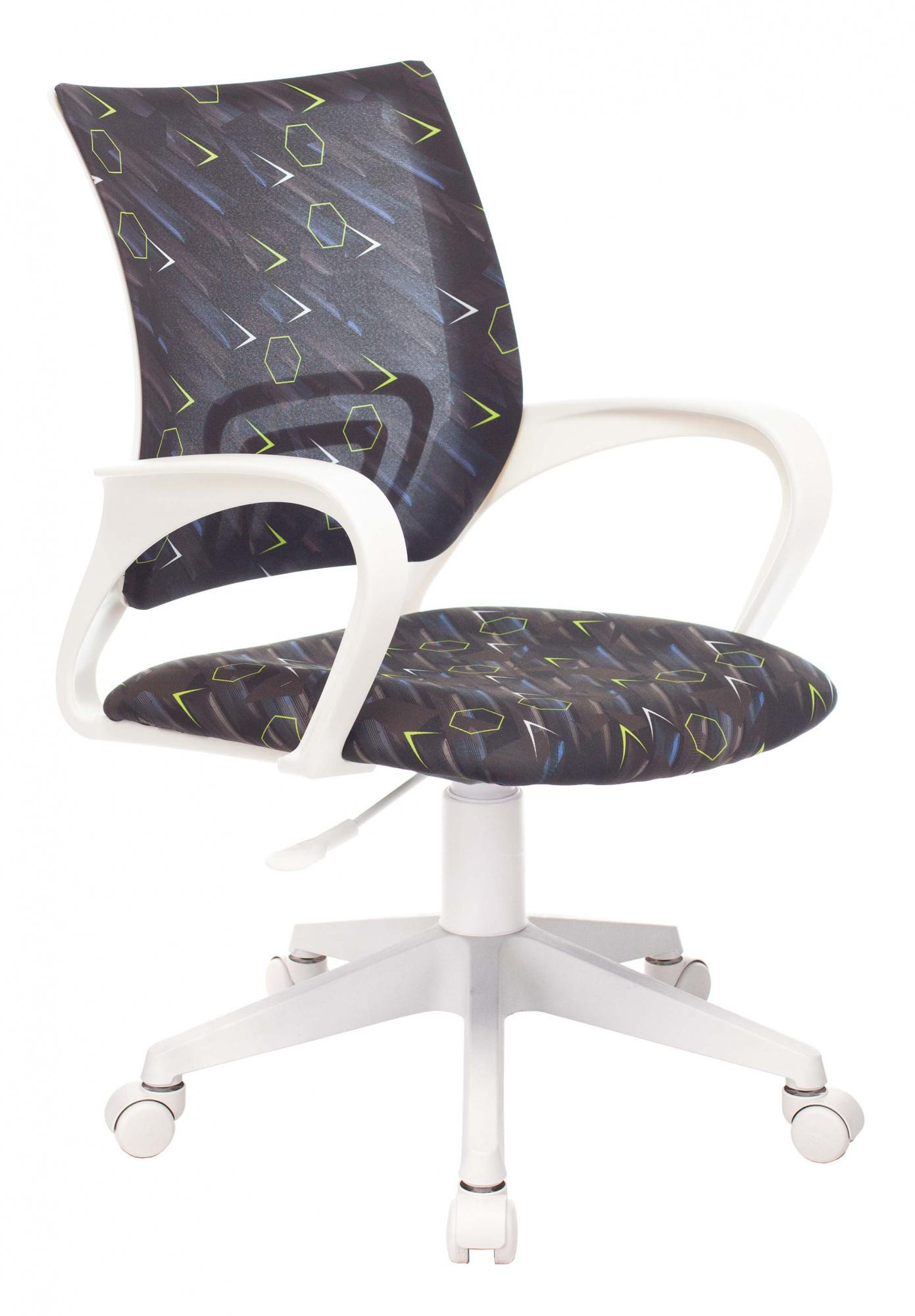 Кресло детское Бюрократ KD-W4/NAVY-RACE черный/синий/белый