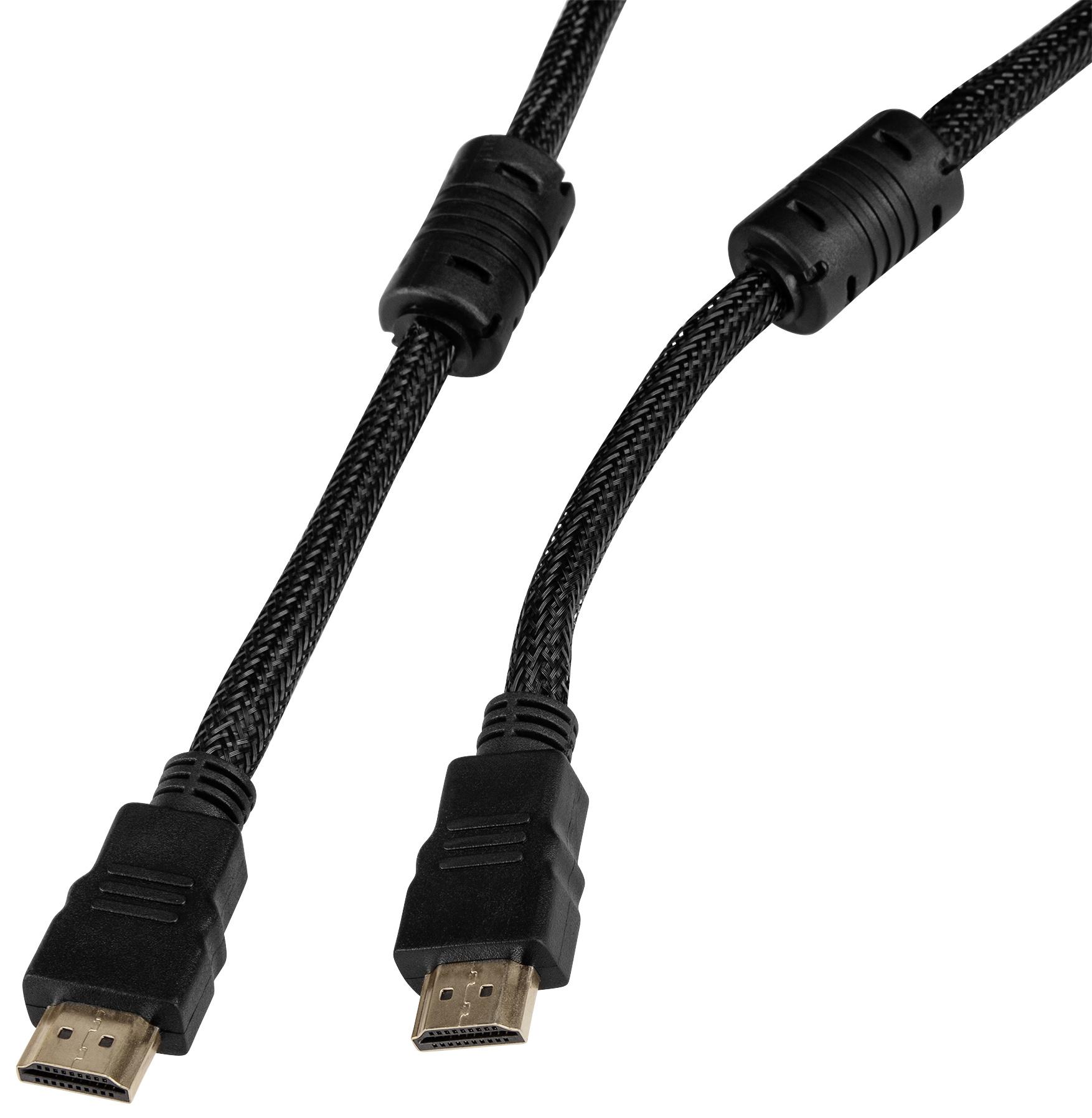 Кабель аудио-видео Buro HDMI (m)-HDMI (m) 1м черный (HDMI-V1.4-1MC)