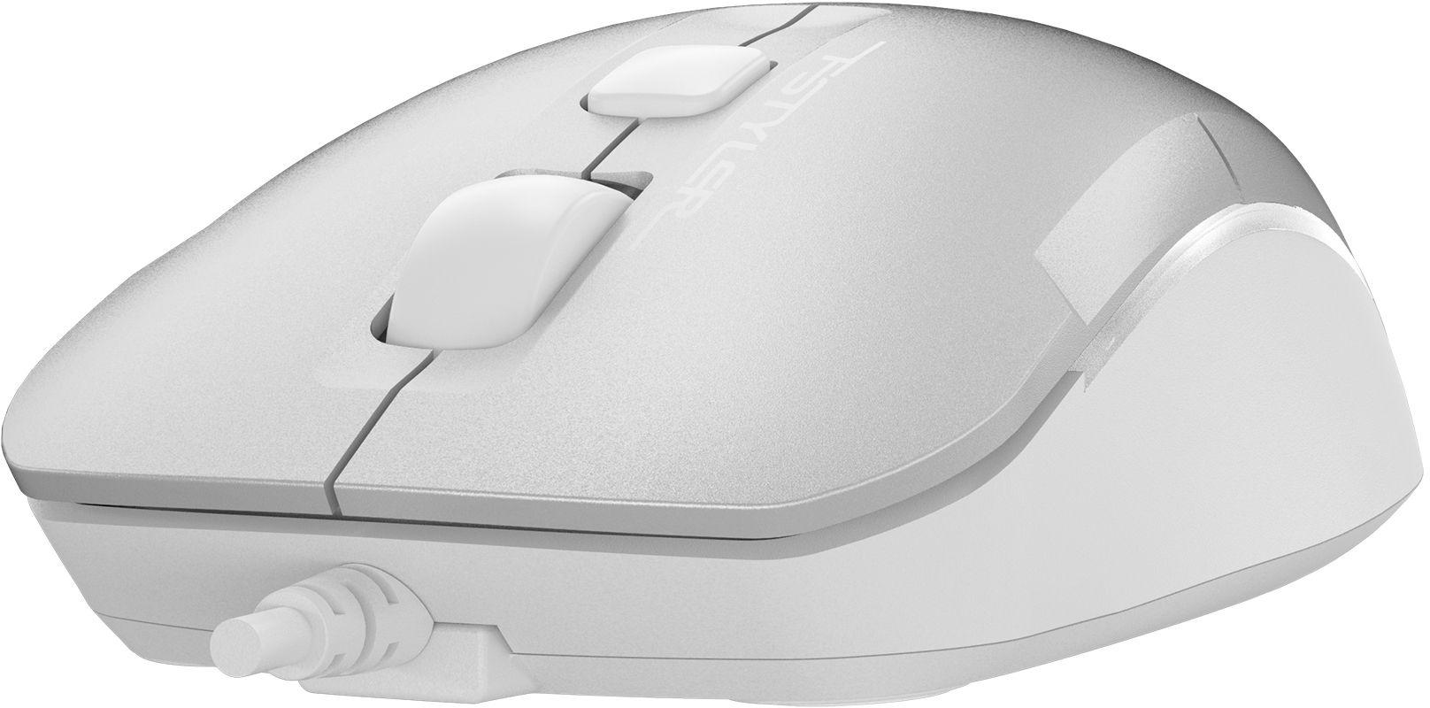 Мышь A4Tech Fstyler FM26S серебристый/белый/Icy White