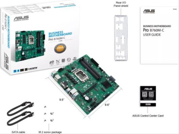 Материнская плата ASUS Pro B760M-C-CSM (90MB1DX0-M0EAYC)